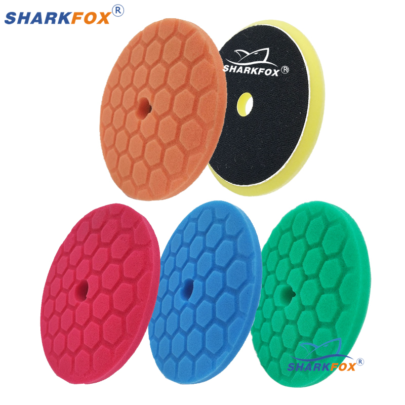 Polish Pad Set Buffer - Sharkfox 5 unids/set 5 pulgadas (125mm)