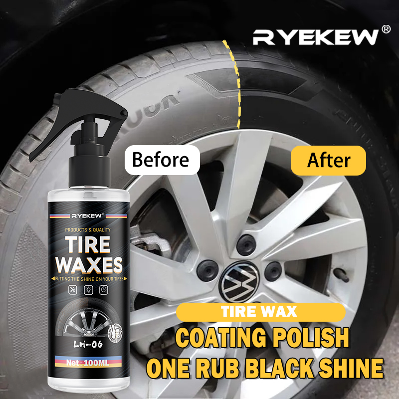 Tire Shine Spray Sealant - Revestimiento de neumáticos brillante, cera selladora