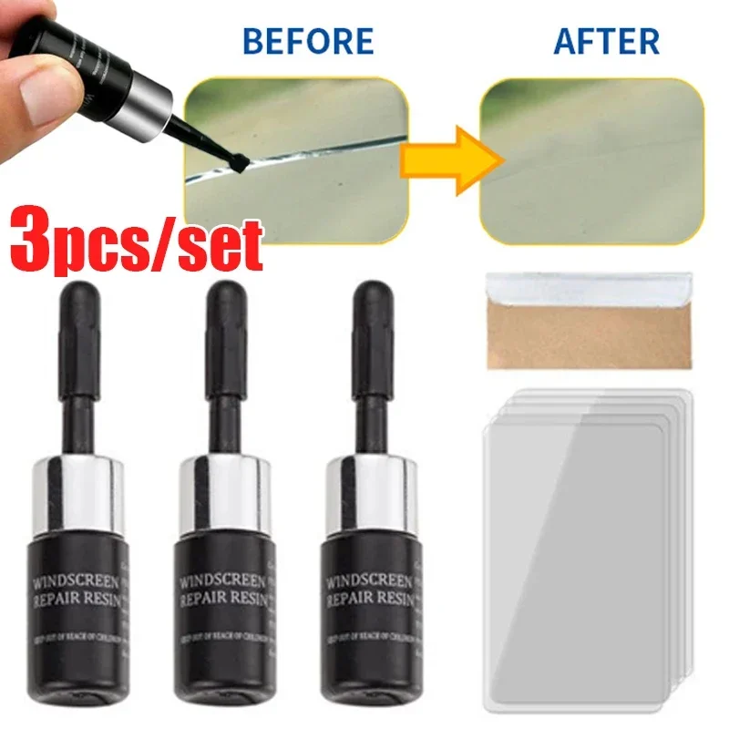 Glass Cleaner Streak - Juego de agente líquido para reparación