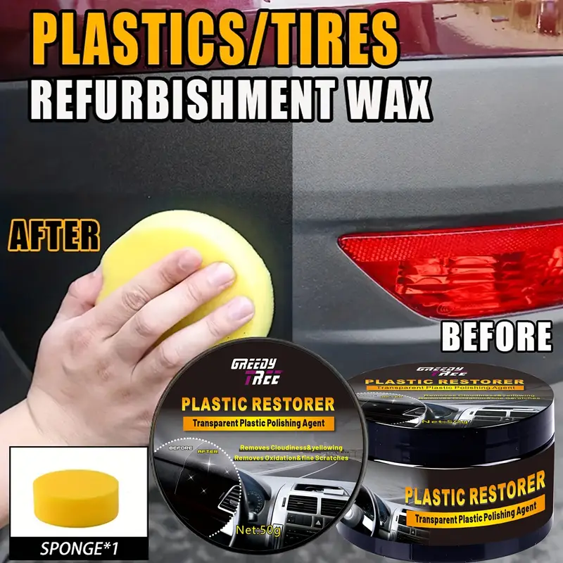 Trim Restorer Plastic - Restaurador de Plástico Automotriz GREEDY TREE,