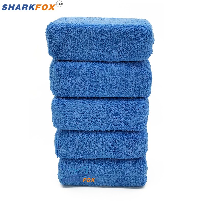 Wax Applicator Pad - Sharkfox 5 unids/lote aplicadores rectangulares de