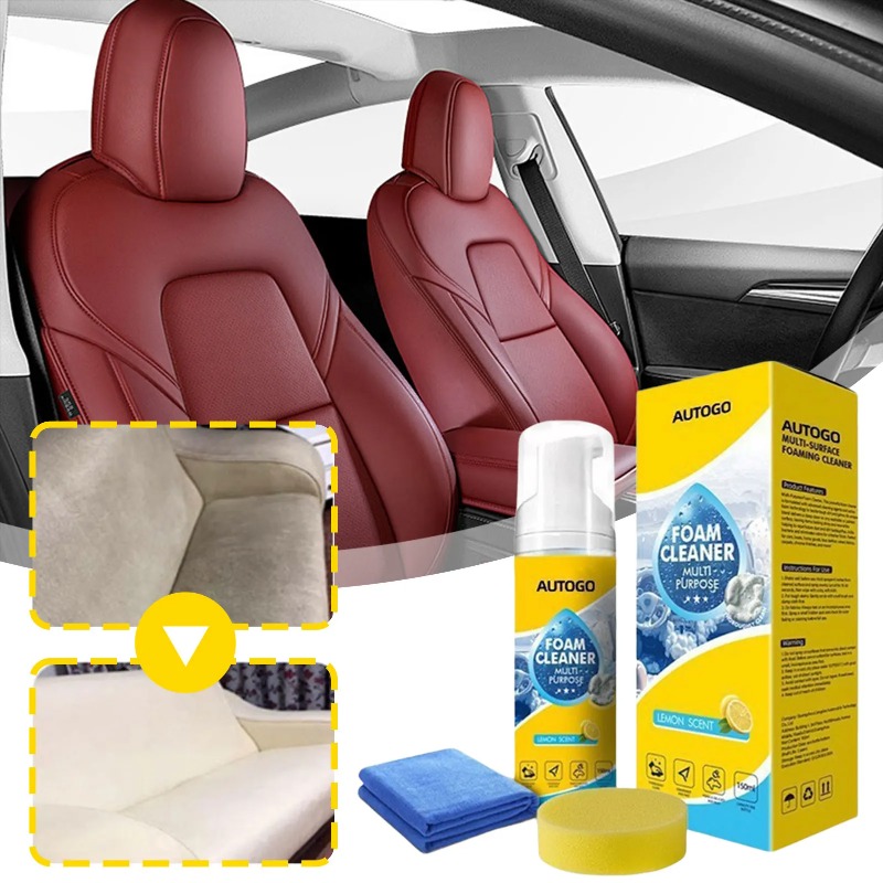 Leather Cleaner Interior - Limpiador de espuma multiusos para el