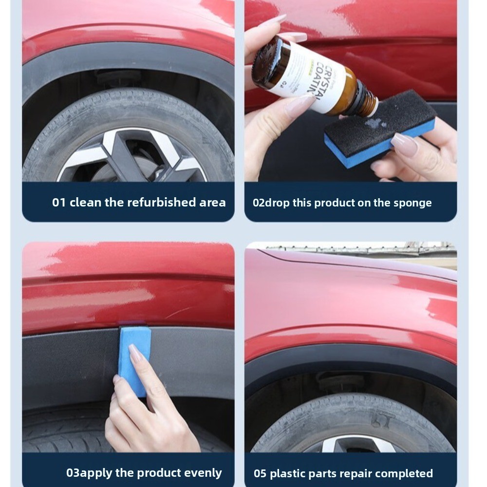 Trim Restorer Plastic - Nuevo revestimiento de cristal duradero, revestimiento