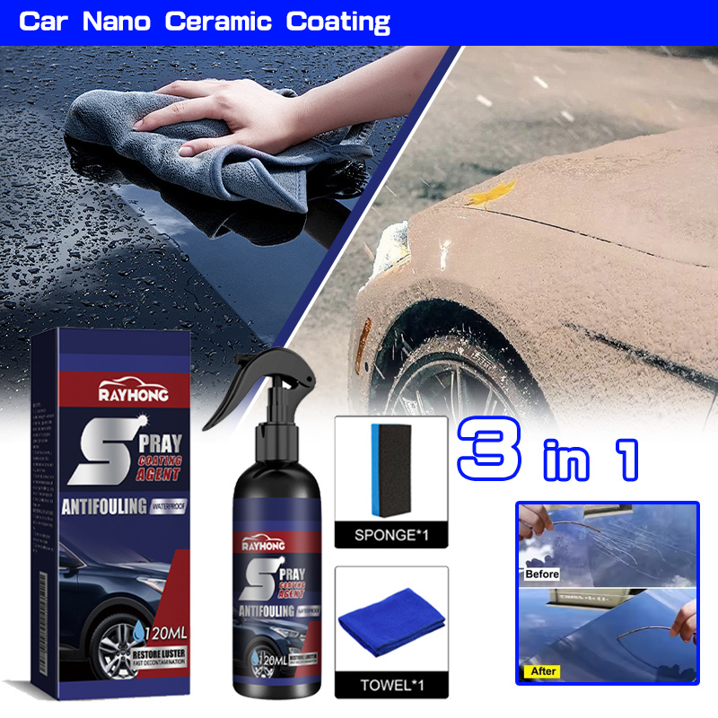 Car Wax Ceramic Coating - 3 en 1 3-1 Uds. Revestimiento
