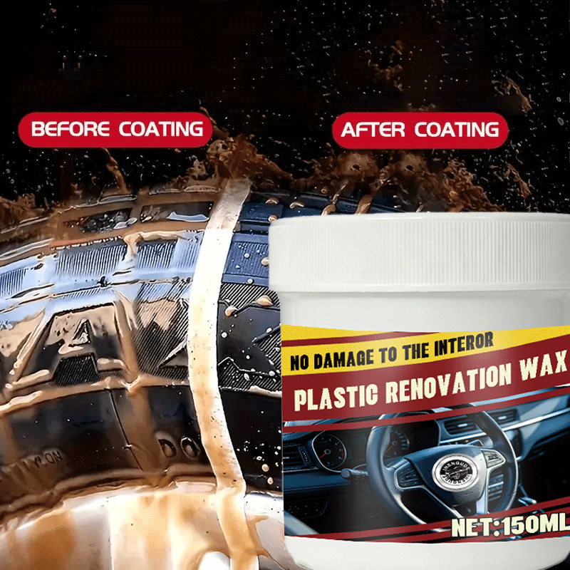 Trim Restorer Plastic - Cera Renovadora Plástica de 150G, Brillo