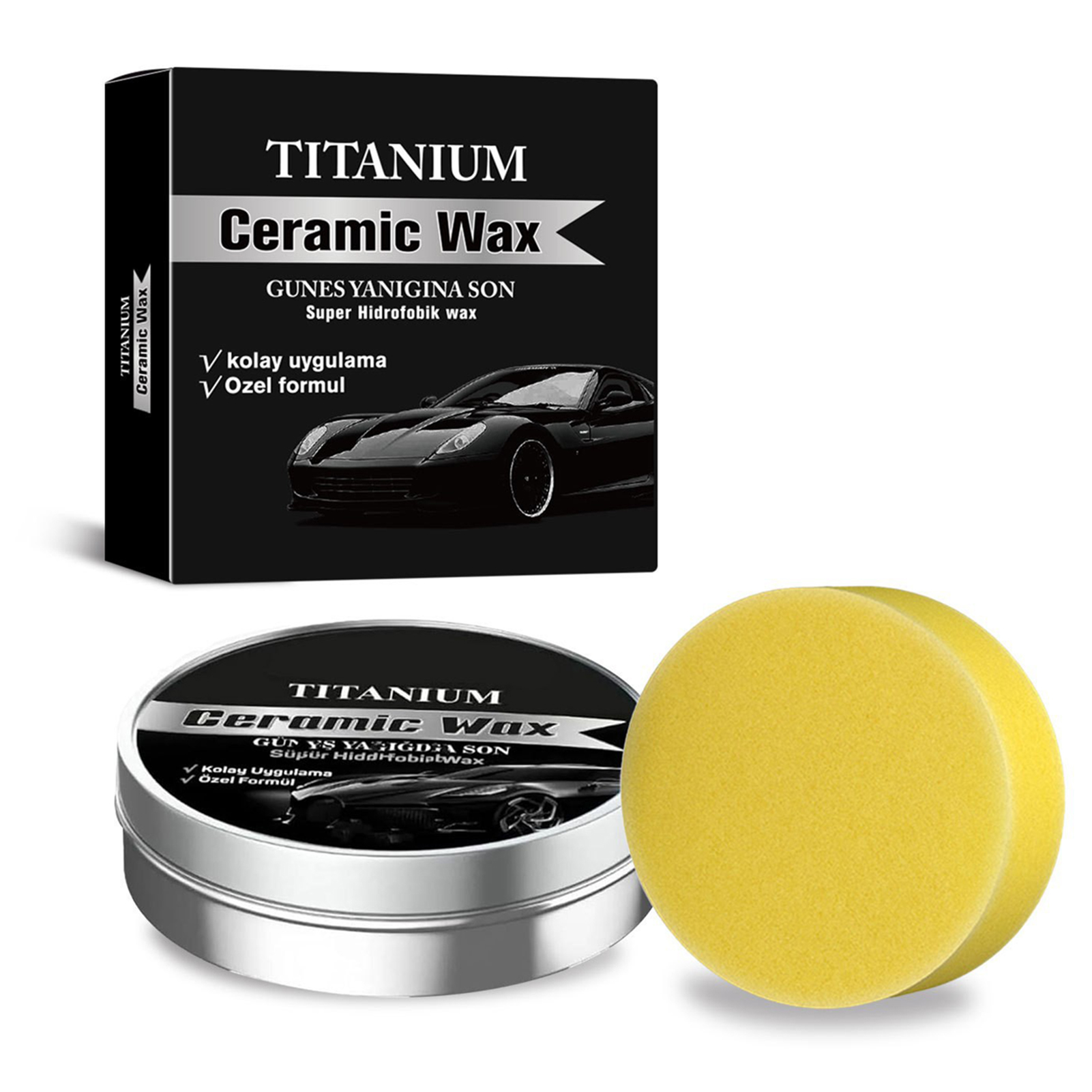 Car Wax Ceramic Coating - Cera cerámica en crema de 100g,