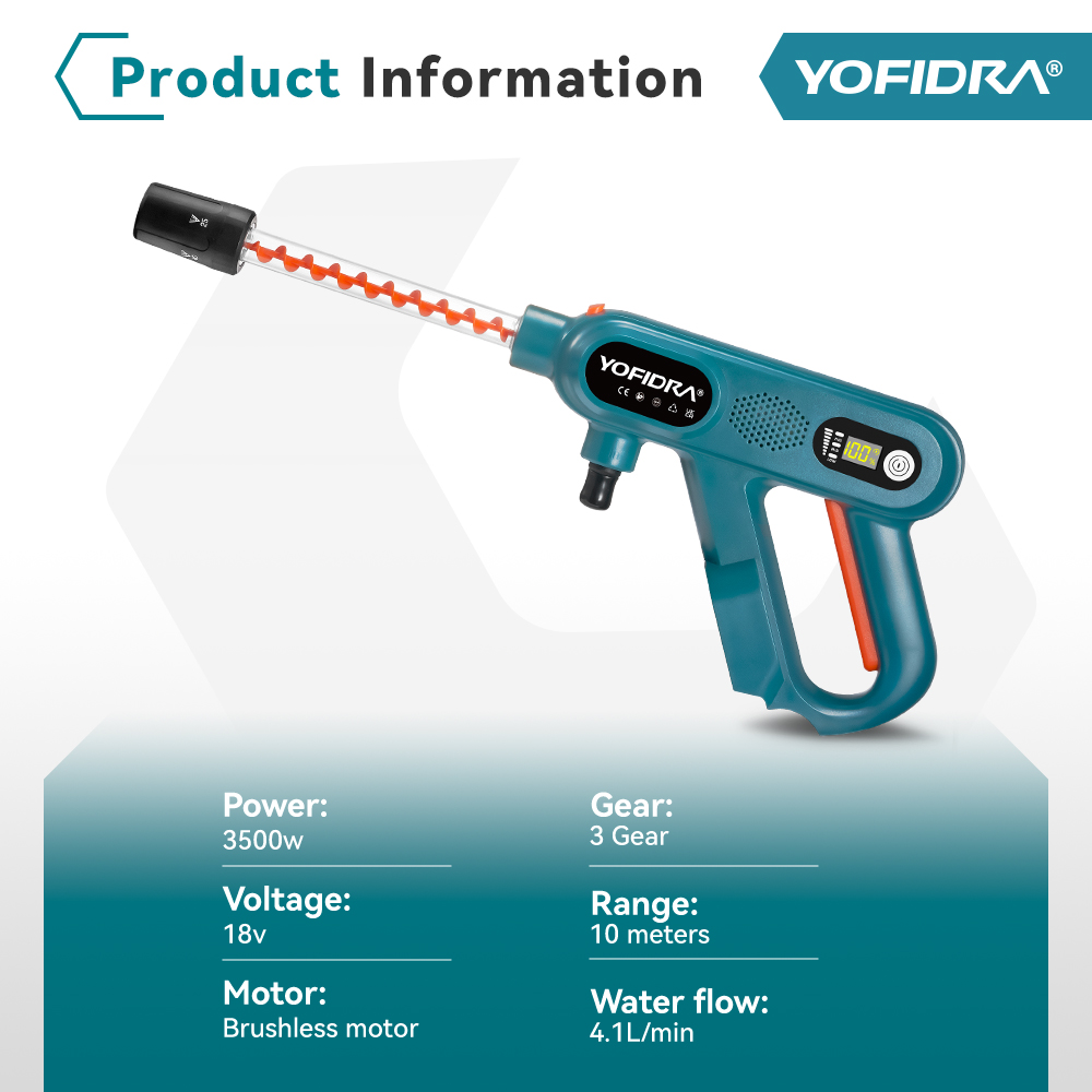 YOFIDRA-pistola lavadora de co - Car Shampoo Ph reseña y precio