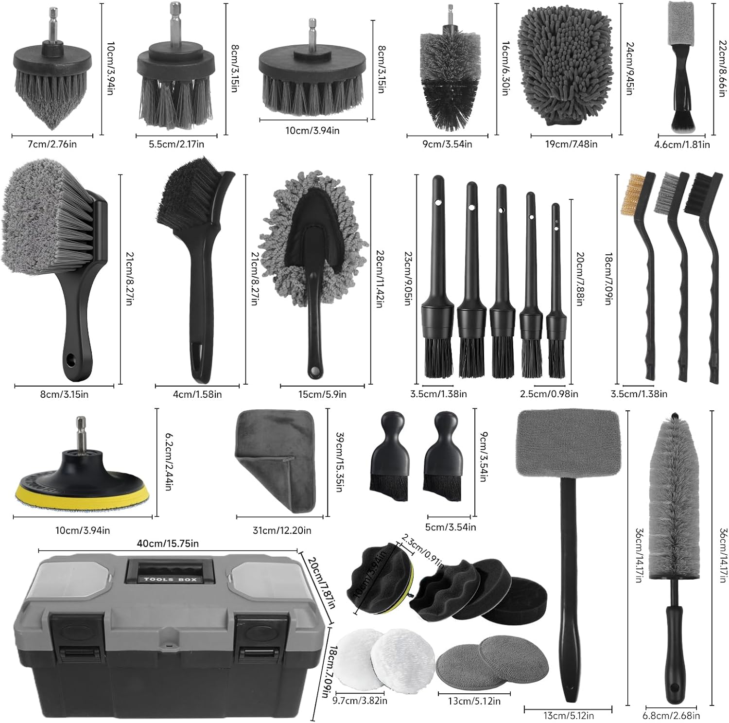 Kit de Detallado de Autos, 36  - Interior Detailing Kit reseña y precio