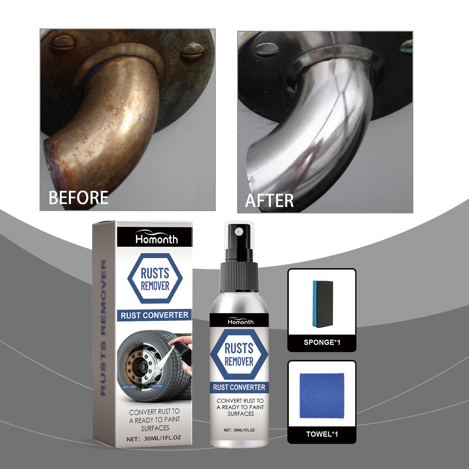 Spray removedor de óxido de po - Wheel Cleaner Alloy reseña y precio